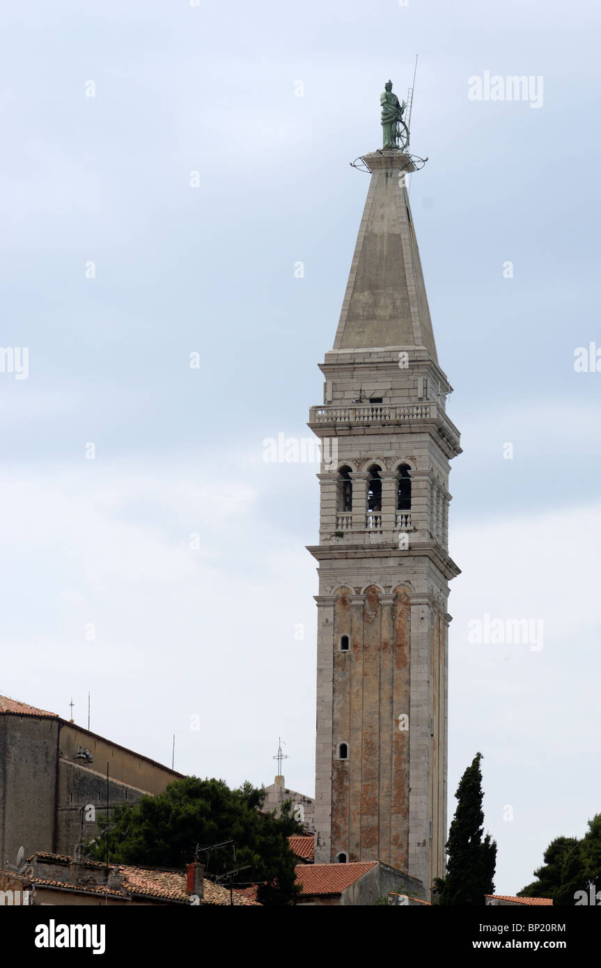Church Tower in Novigrad Stock Photo