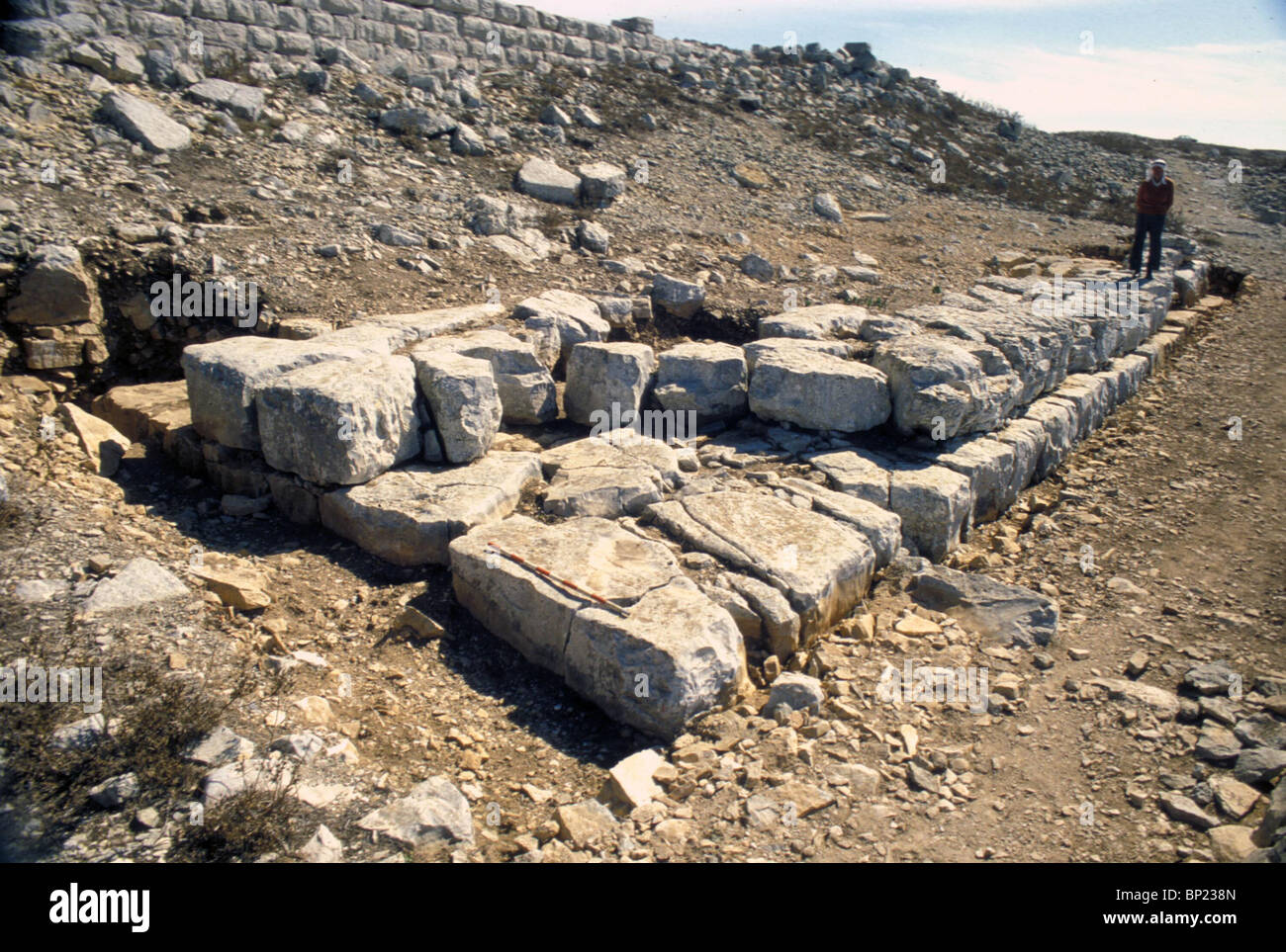 MT. GERIZIM REMAINS OF THE SAMARITAN TEMPLE ON MT. GERIZIM WITH THE TWELVE STONES BELIEVED TO
