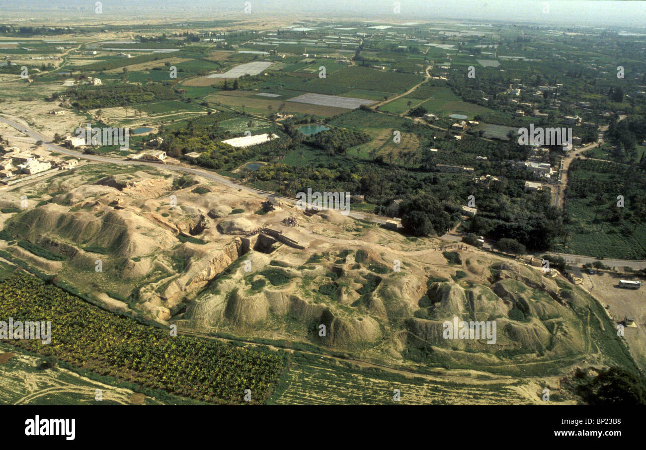 161. TEL-EL-SULTAN, THE NEOLITHIC, 8500-4500 BC. CITY OF JERICHO Stock Photo