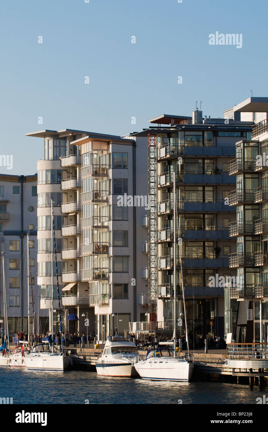 Norra Hamnen in is a modern housing area by the sea. Skane
