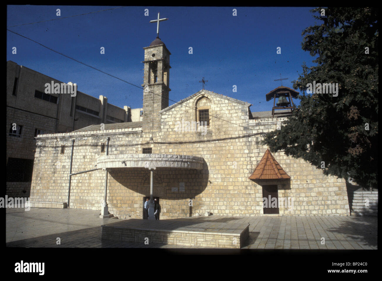 NAZARETH EXTERIOR OF THE CHURCH OF ST. GABRIEL BUILT ON THE SPRING NEAR WHICH ACCORDING TO THE GREEK-ORTHODOX TRADITION THE Stock Photo