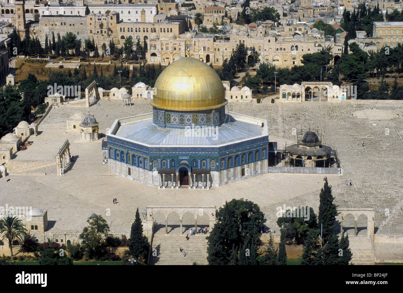 DOME OF THE ROCK MOSQUE BUILT IN THE 7TH. C. ON MT. MORIAH ON THE