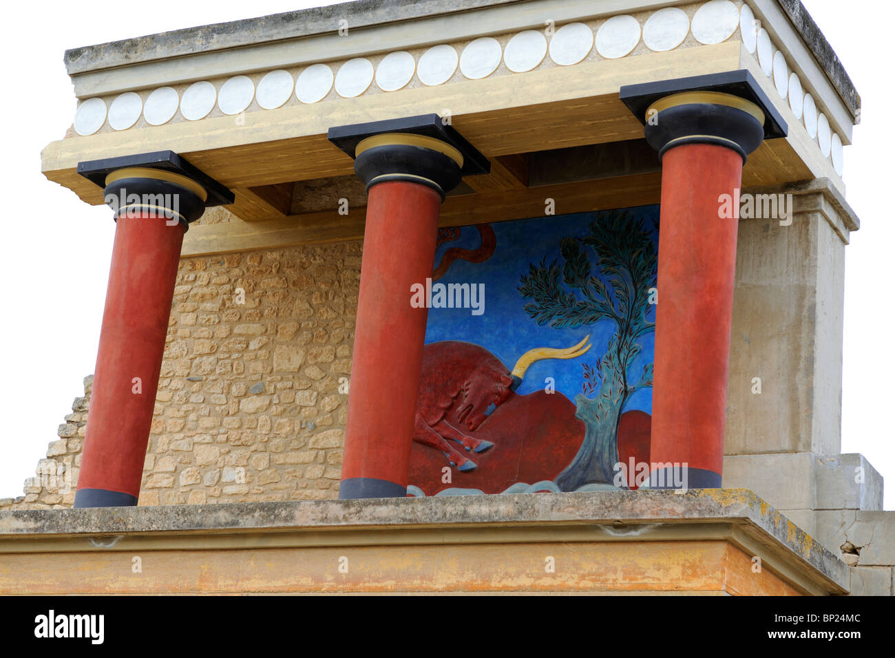 Knossos Palace at Crete (Greece) Stock Photo