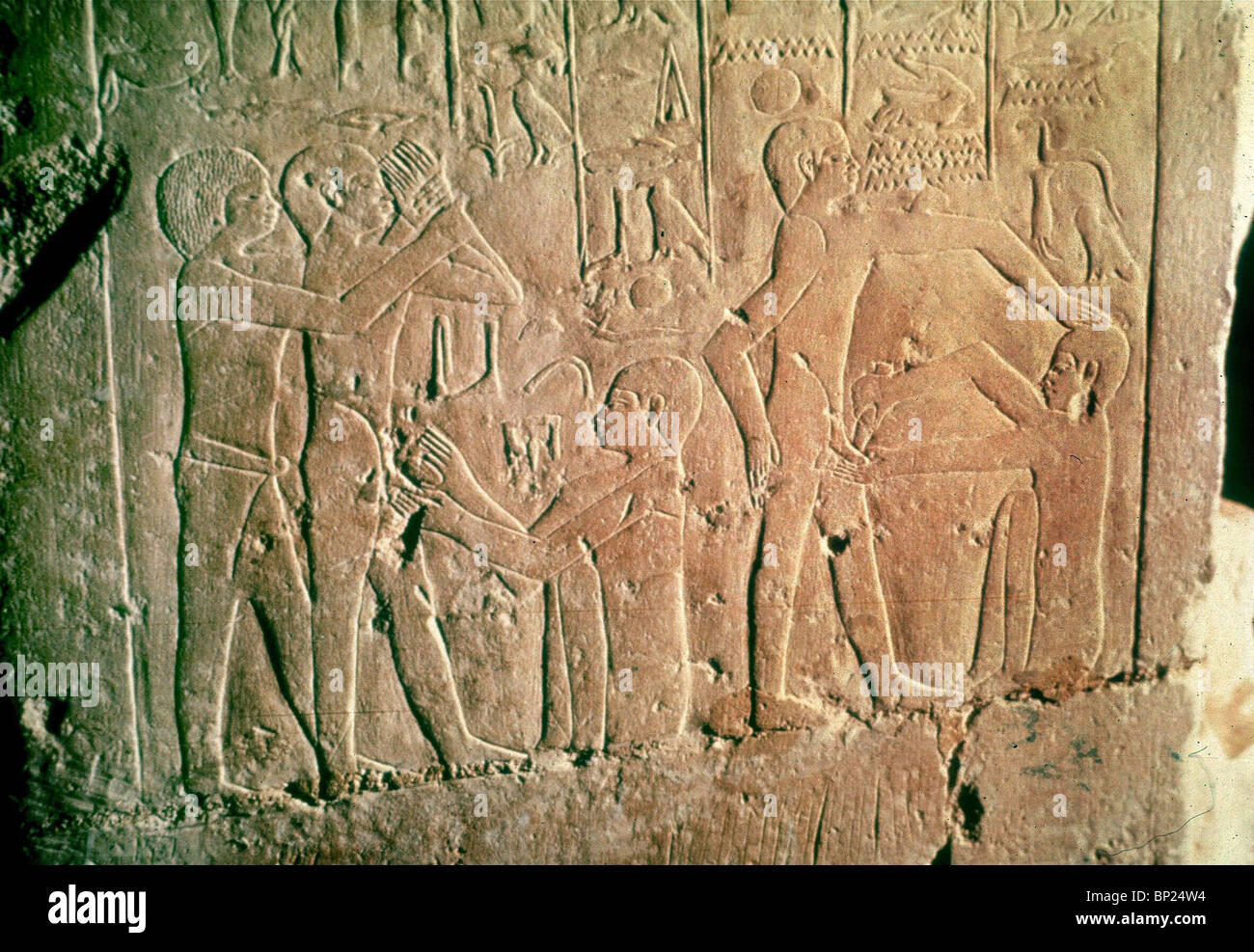 Circumcision Scene Depicted On A Wall Relief In Anach Machor S Tomb Egypt Dating From 22nd C