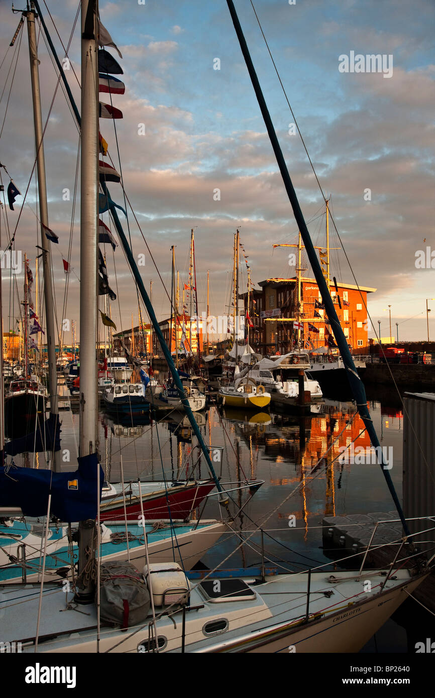 Hartlepool Marina, Tees Valley Cleveland Stock Photo Alamy