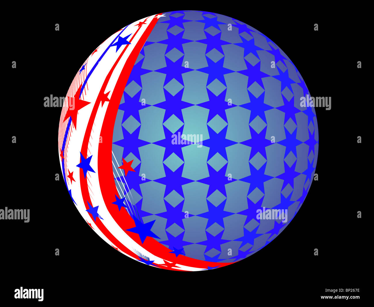 4th juliy sphere Stock Photo - Alamy