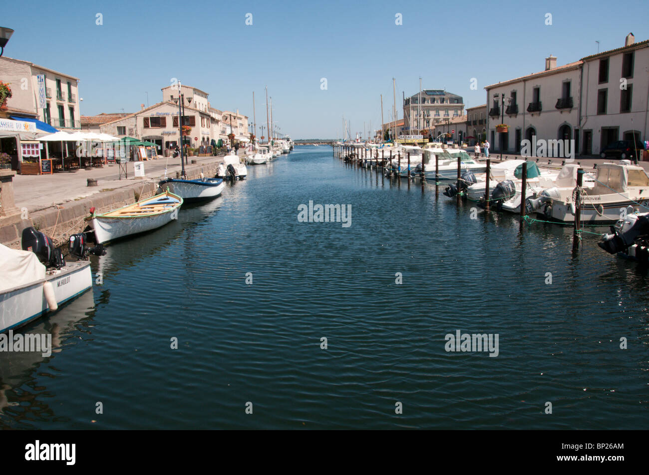 The harbour of Marseillan, Languedoc, France Stock Photo