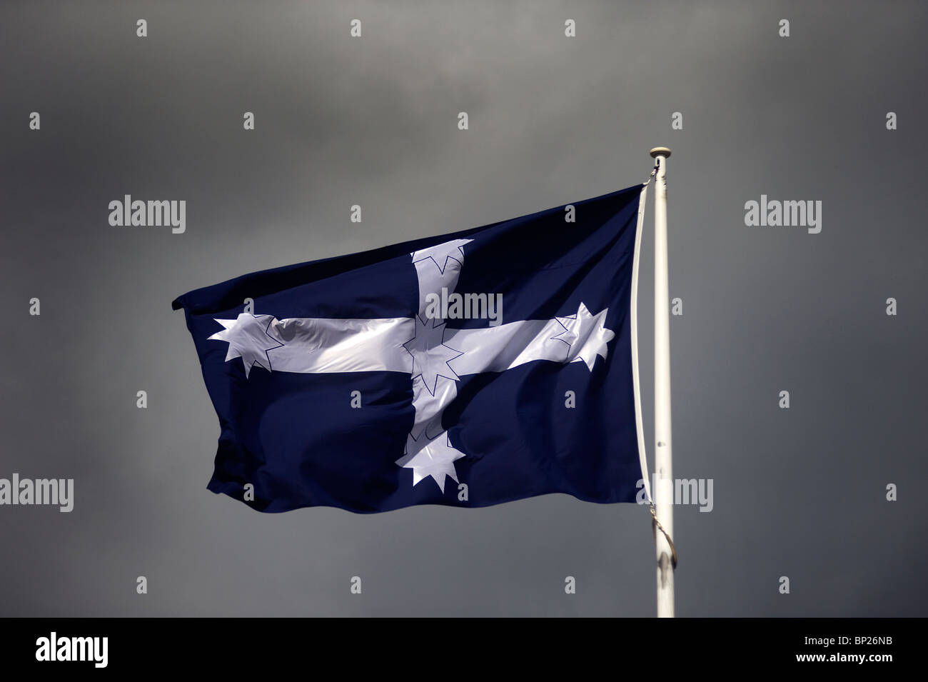 Eureka flag  ( one of Australia's alternative national flags ) Stock Photo