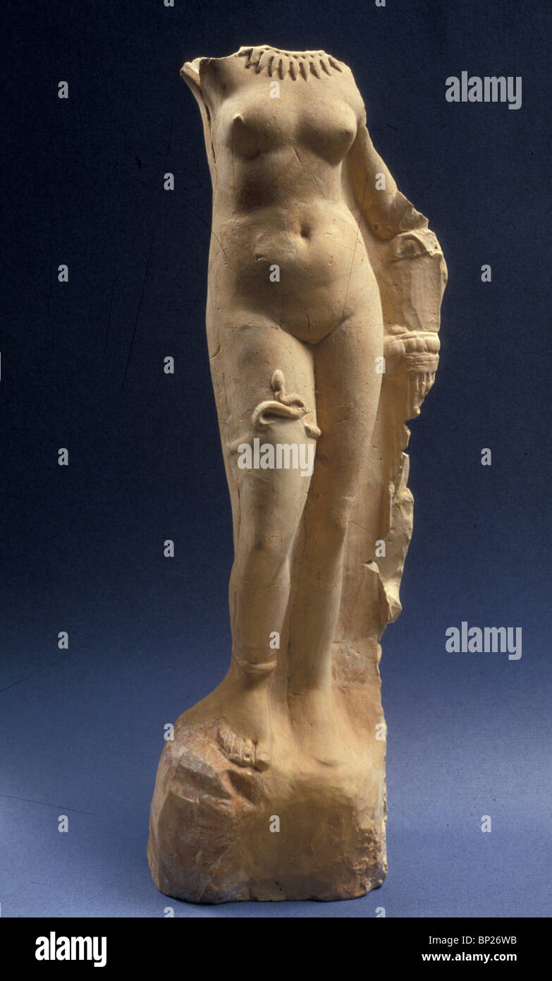 1268. EPHRODITE, HELENISTIC PERIOD FIGURINE FOUND ON MT. CARMEL Stock Photo