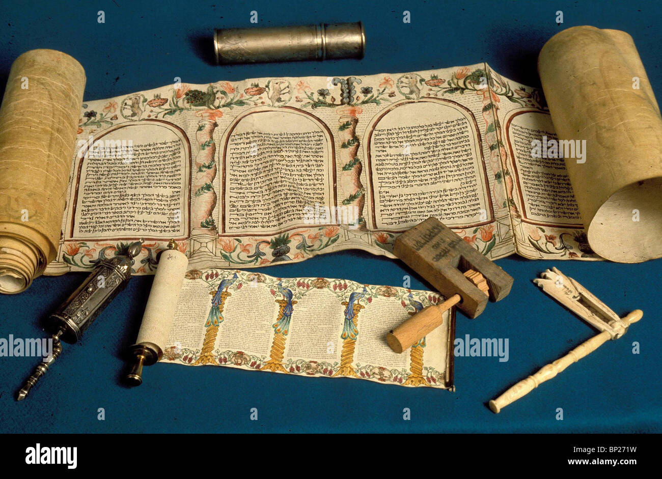 1382 The Esther Scroll And Noise Makers Used In The Feast Of Purim