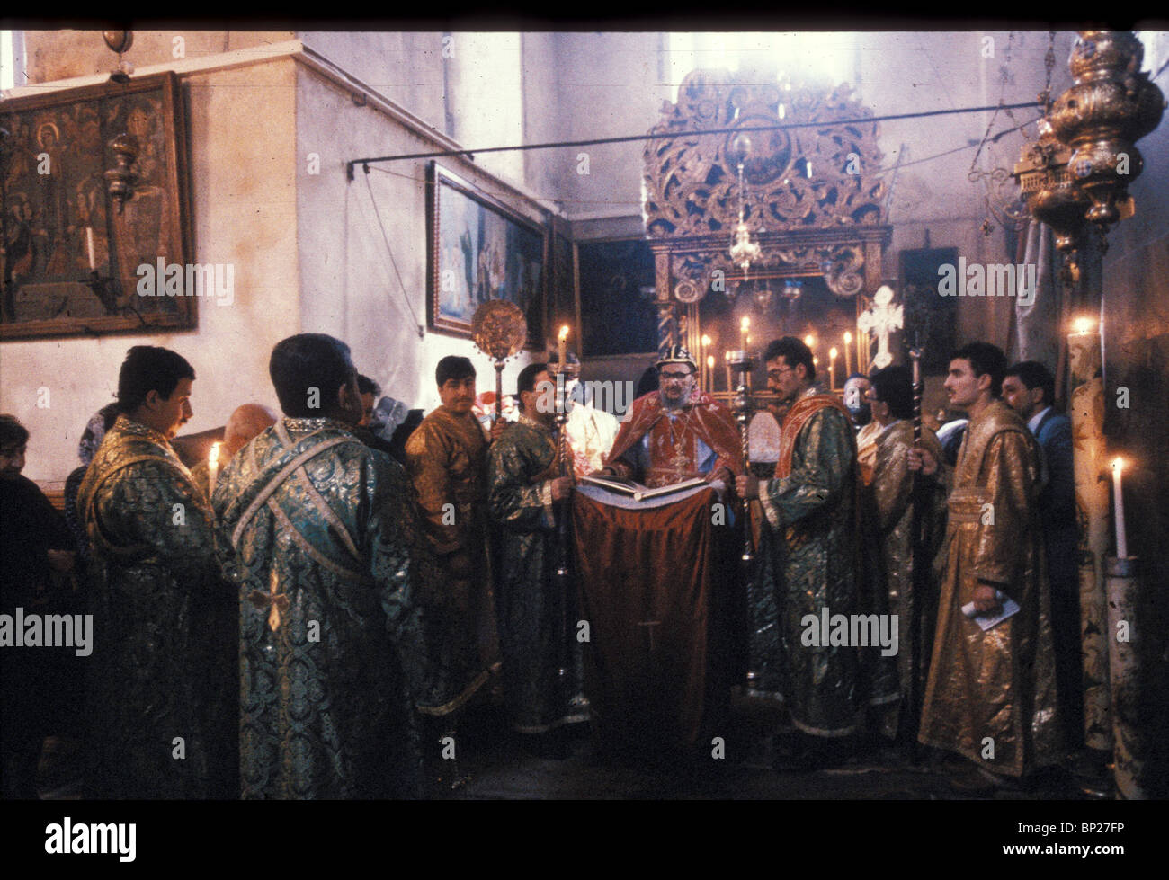 817. CHURCH OF NATIVITY, SYRIANORTHODOX CHRISTMAS MASS Stock Photo Alamy