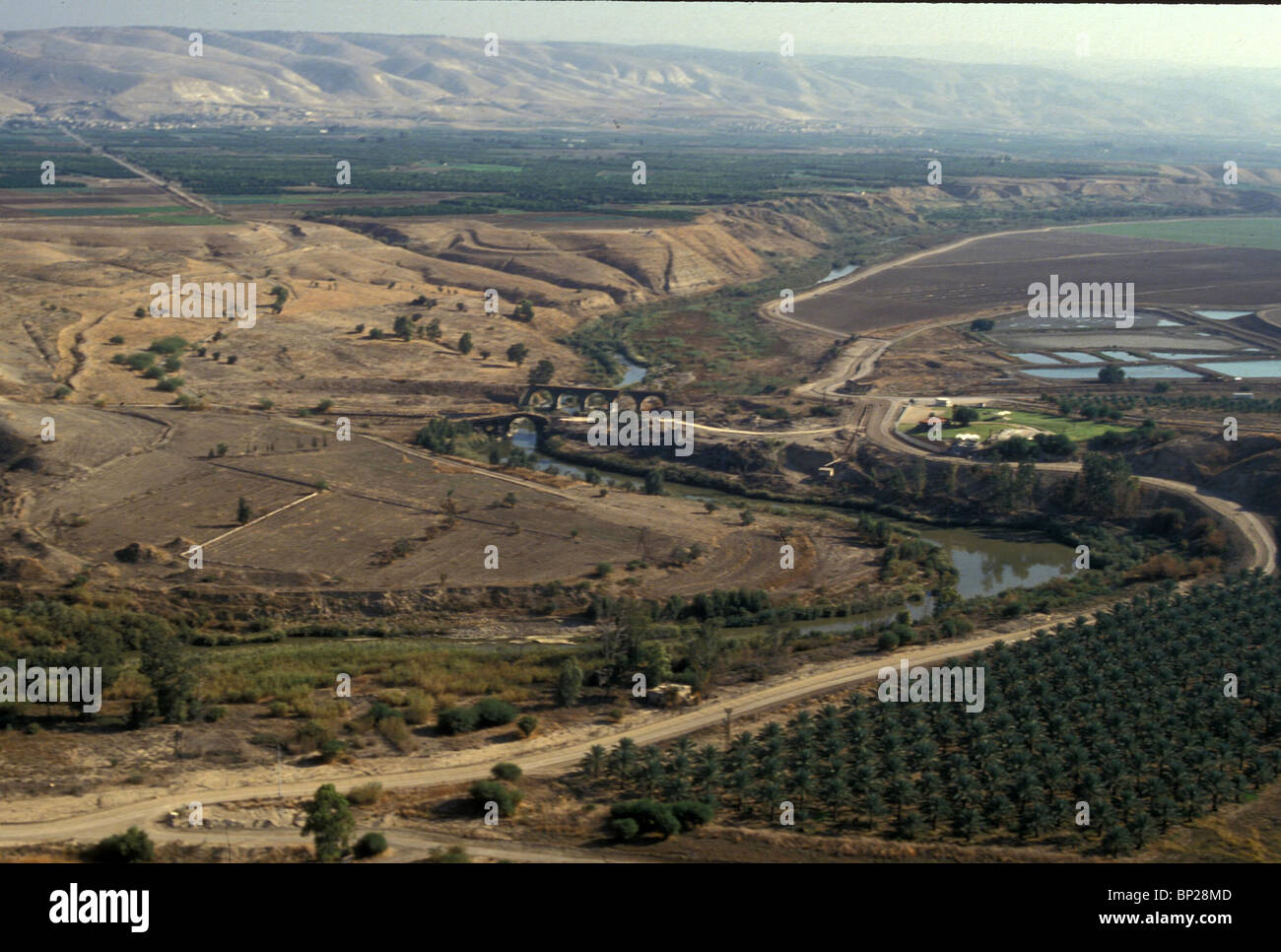 2226. RIVER JORDAN, SOUTH OF THE SEA OF GALILEE Stock Photo