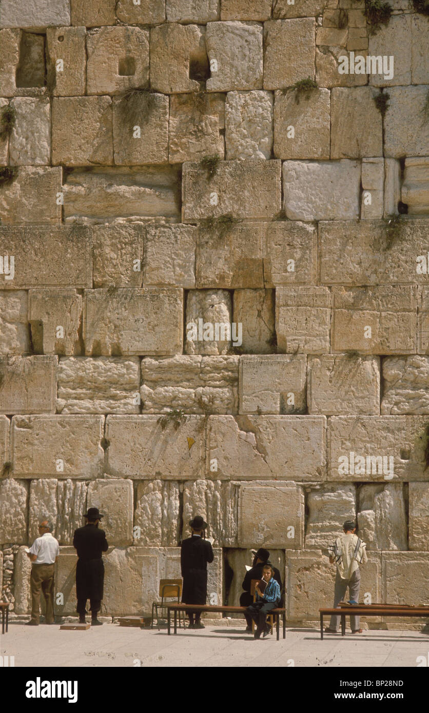 WESTERN WALL REMAINS OF THE WEST FACING WALL THAT ENCLOSED HEROD'S