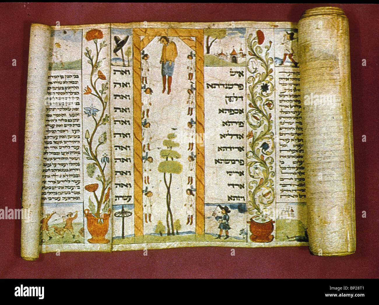 SCROLL OF ESTHER READ ON PURIM TO COMMEMORATE THE DELIVERY OF THE JEWS