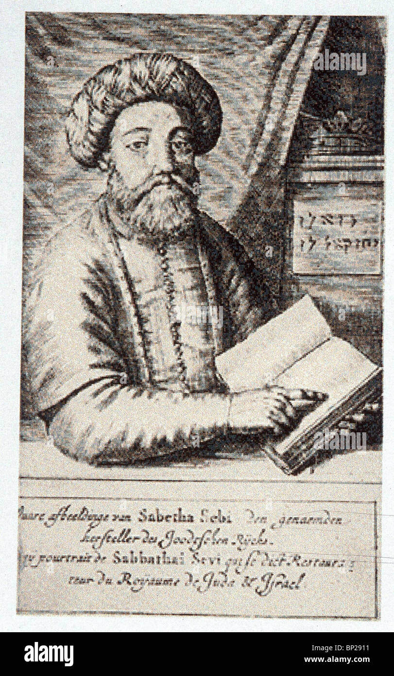 2472. SHABBETAI ZEVI, 1626-76. JEWISH KABALIST AND SELF DECLARED MESSAIAH Stock Photo