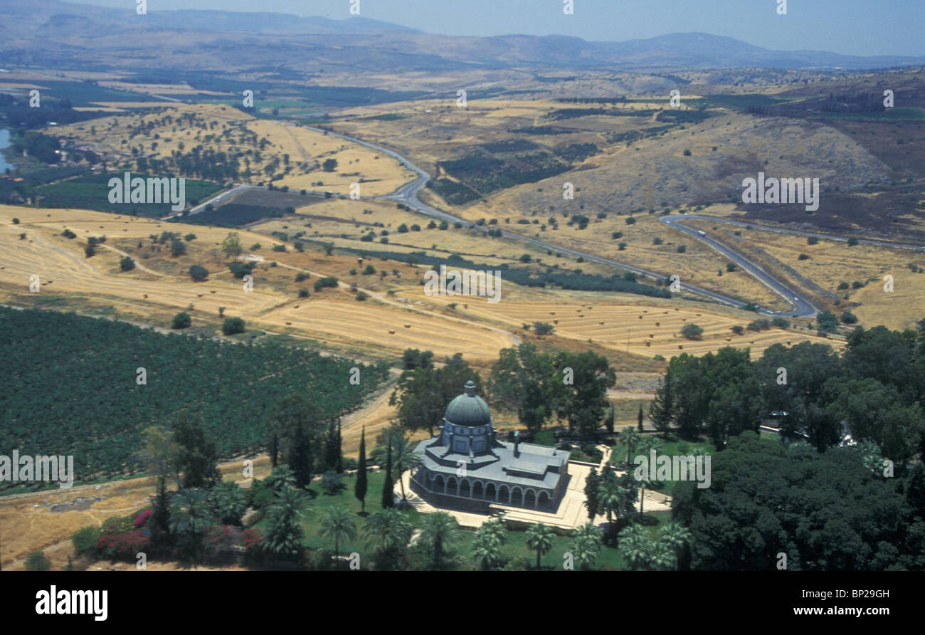 MT. OF BEATITUDES - OVERLOOKING THE SEA OF GALILEE BUILT ON THE SITE ...