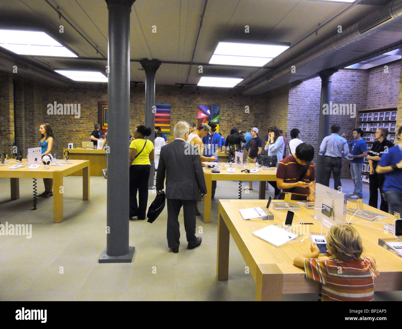 Interior Scenes Of The New Apple Store In Covent Garden