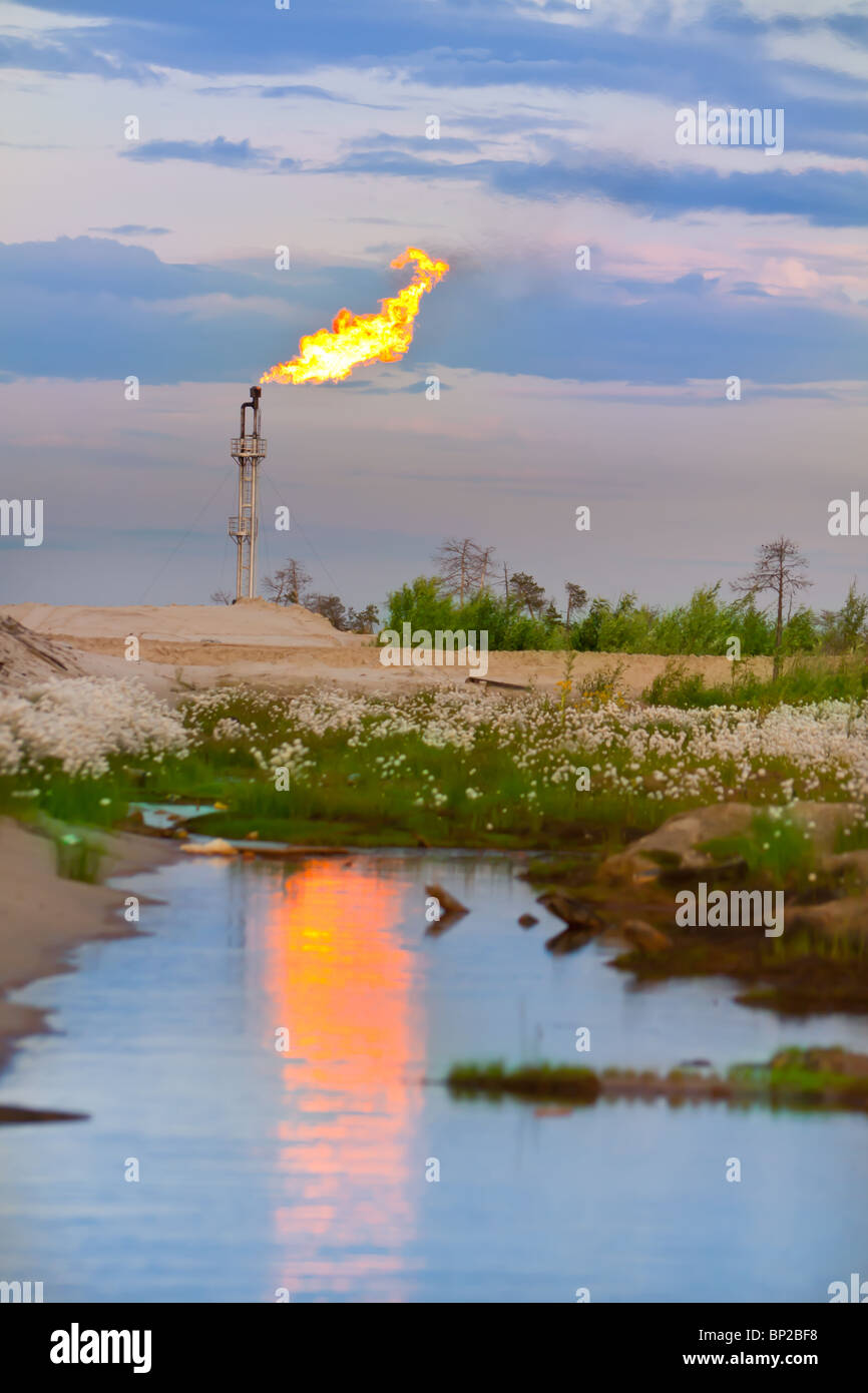 Natural gas flare hires stock photography and images Alamy