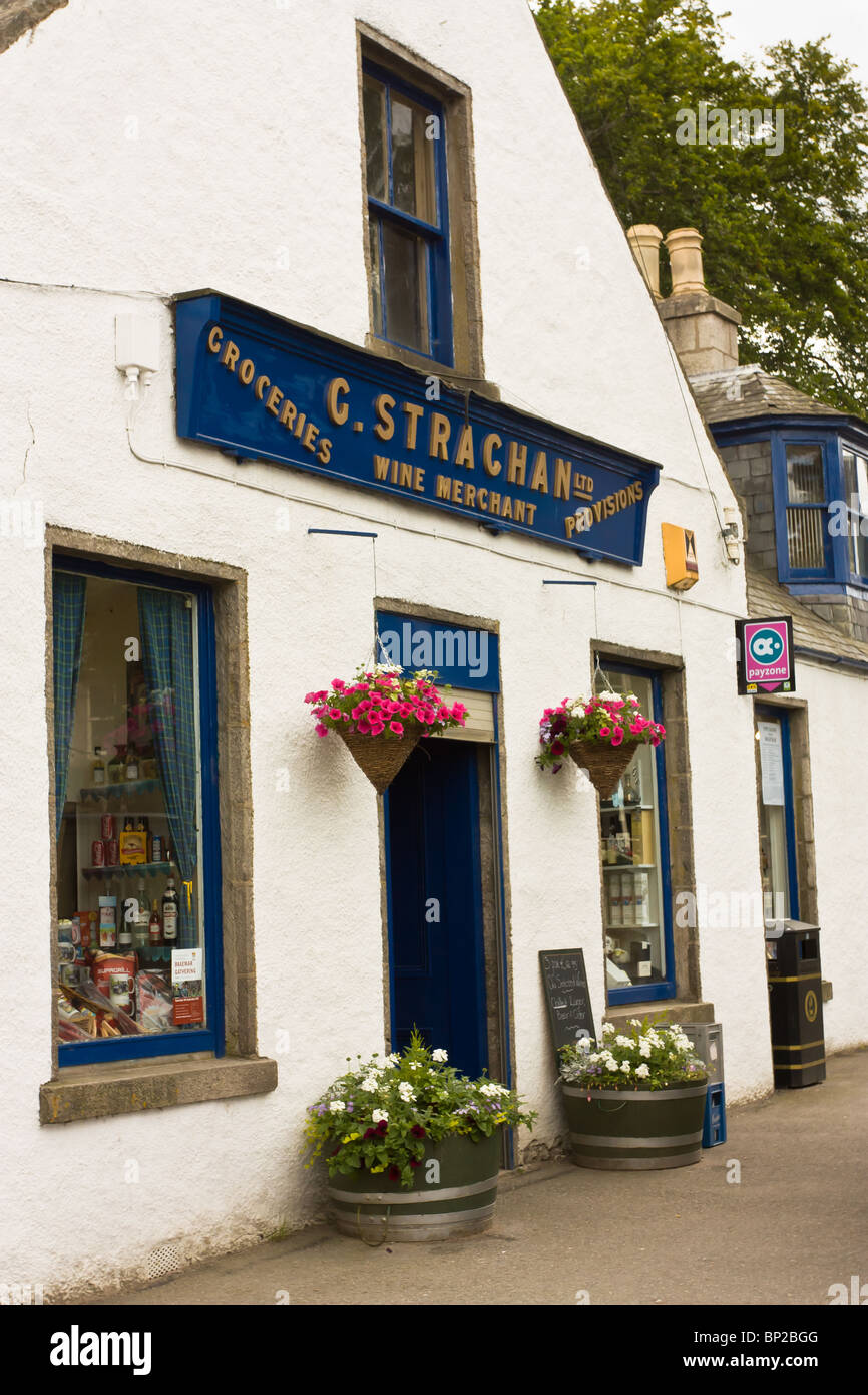 Local General Store View of local general store in the Scottish Highland town of Braemar ...