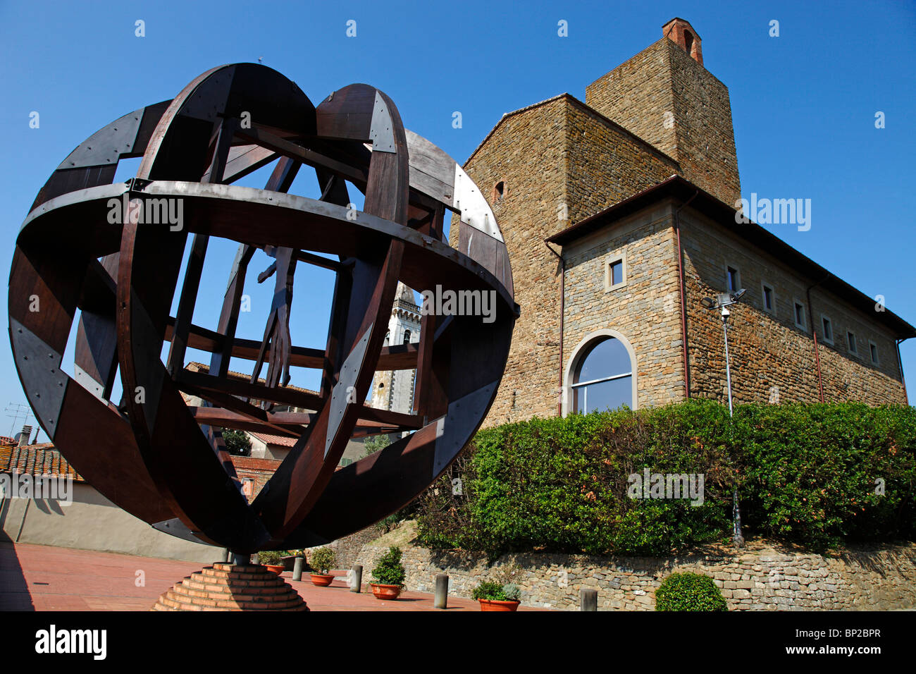 Sculpture, Leonardo da Vinci museum, Vinci, Tuscany, Italy Stock Photo