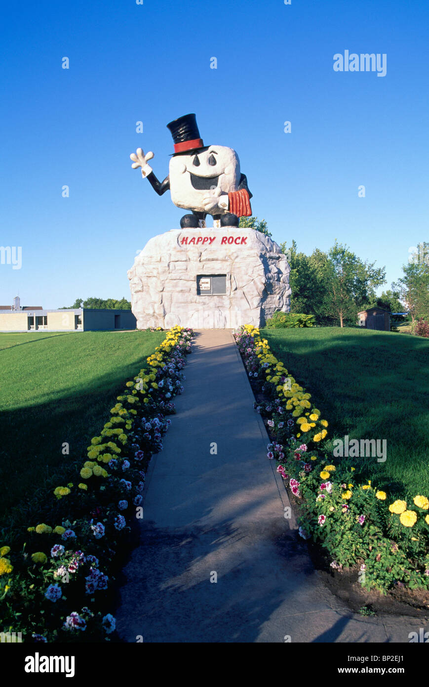 Happy Rock, Gladstone, Manitoba, Canada Tourist Attraction and