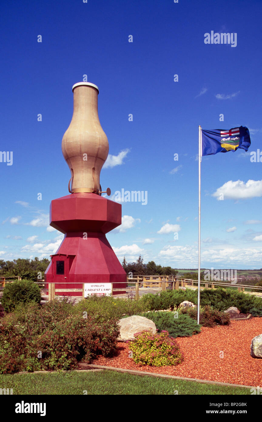 World's Largest Lamp, Donalda, Alberta, Canada - Tourist Attraction Stock  Photo - Alamy
