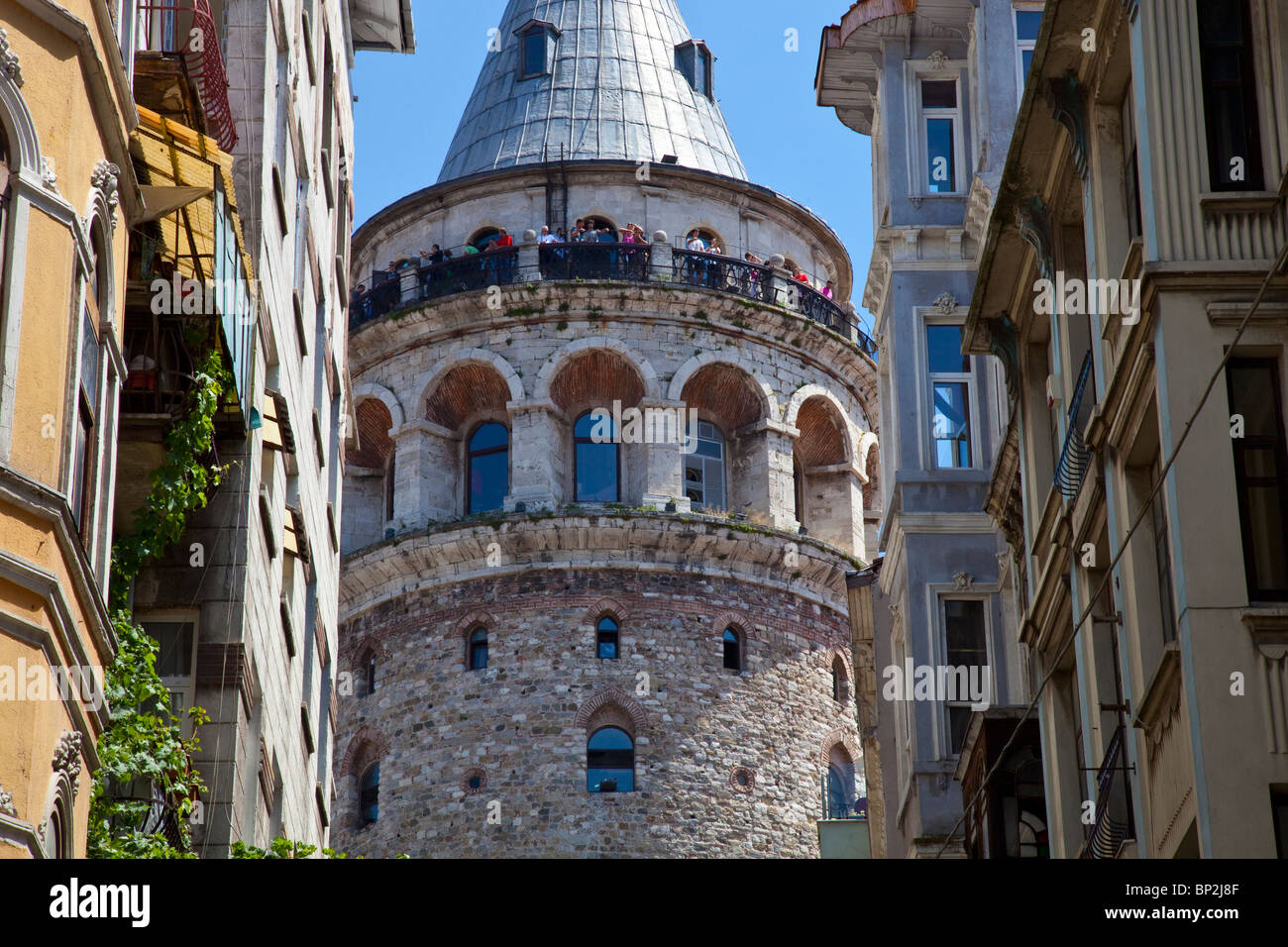 Galata Tower in Istanbul, Turkey Stock Photo