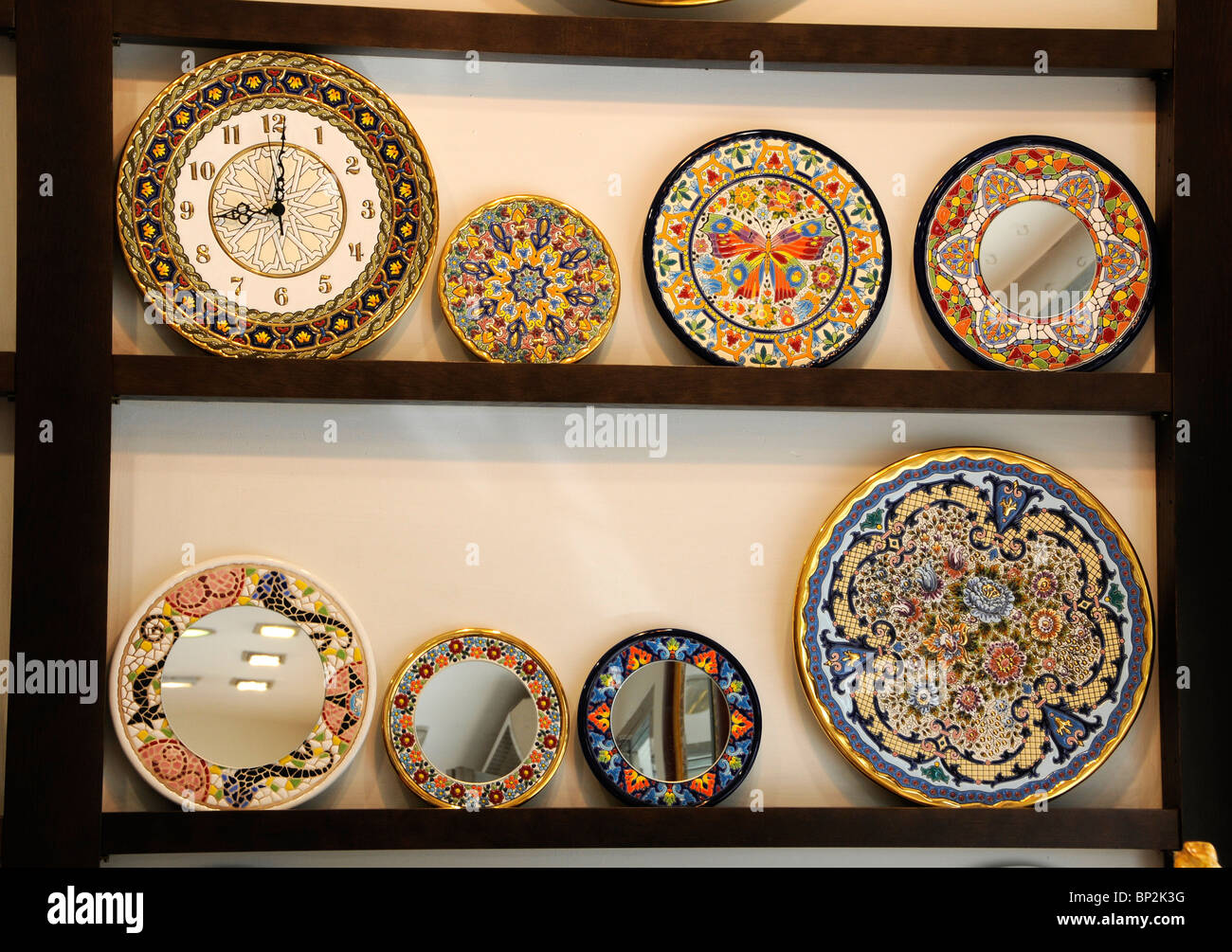 Decorated plates are a typical souvenir from Sevilla, Spain Stock Photo Alamy