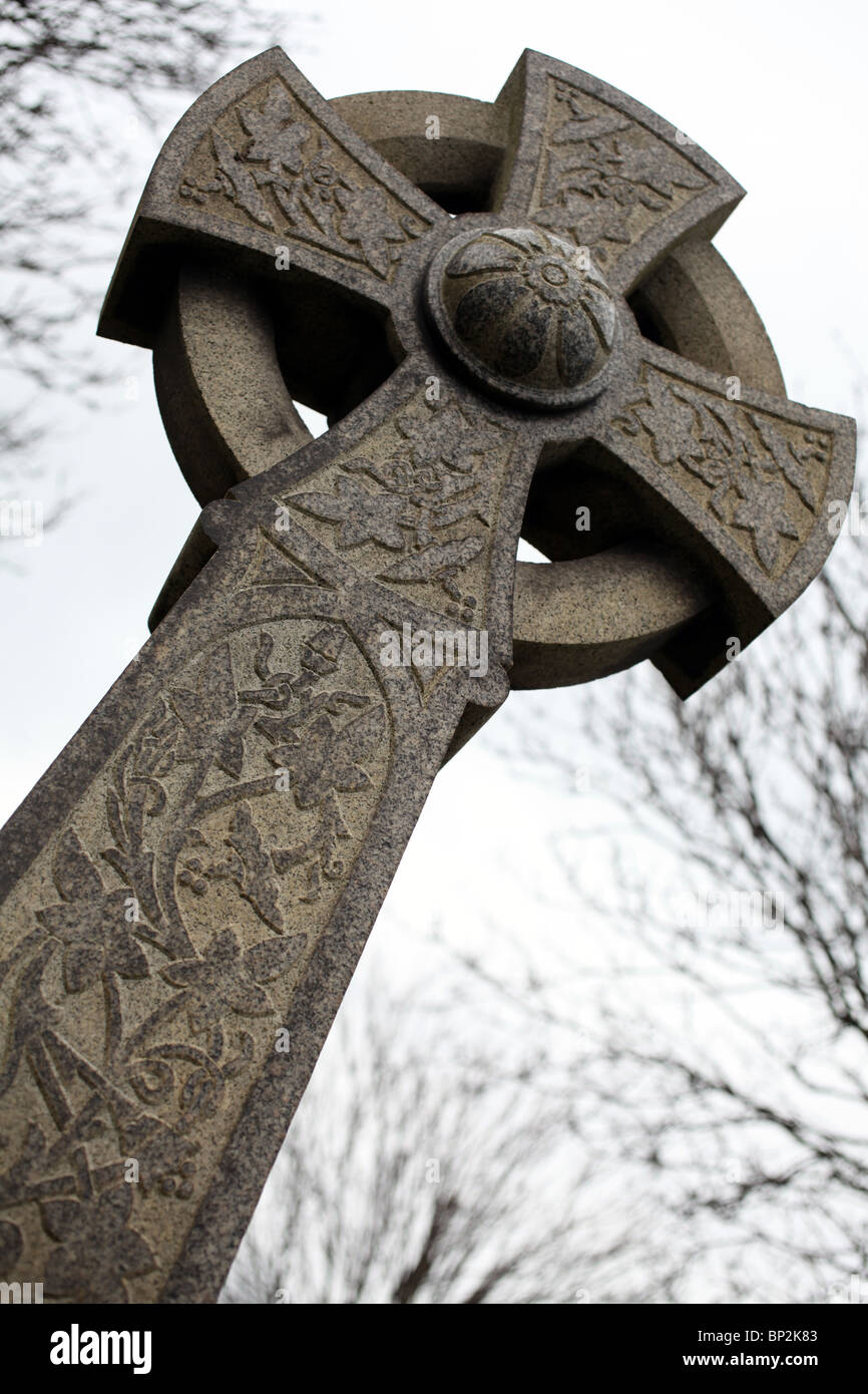 Celtic Cross Graveyard Riverside Drive Aberdeen Grampian