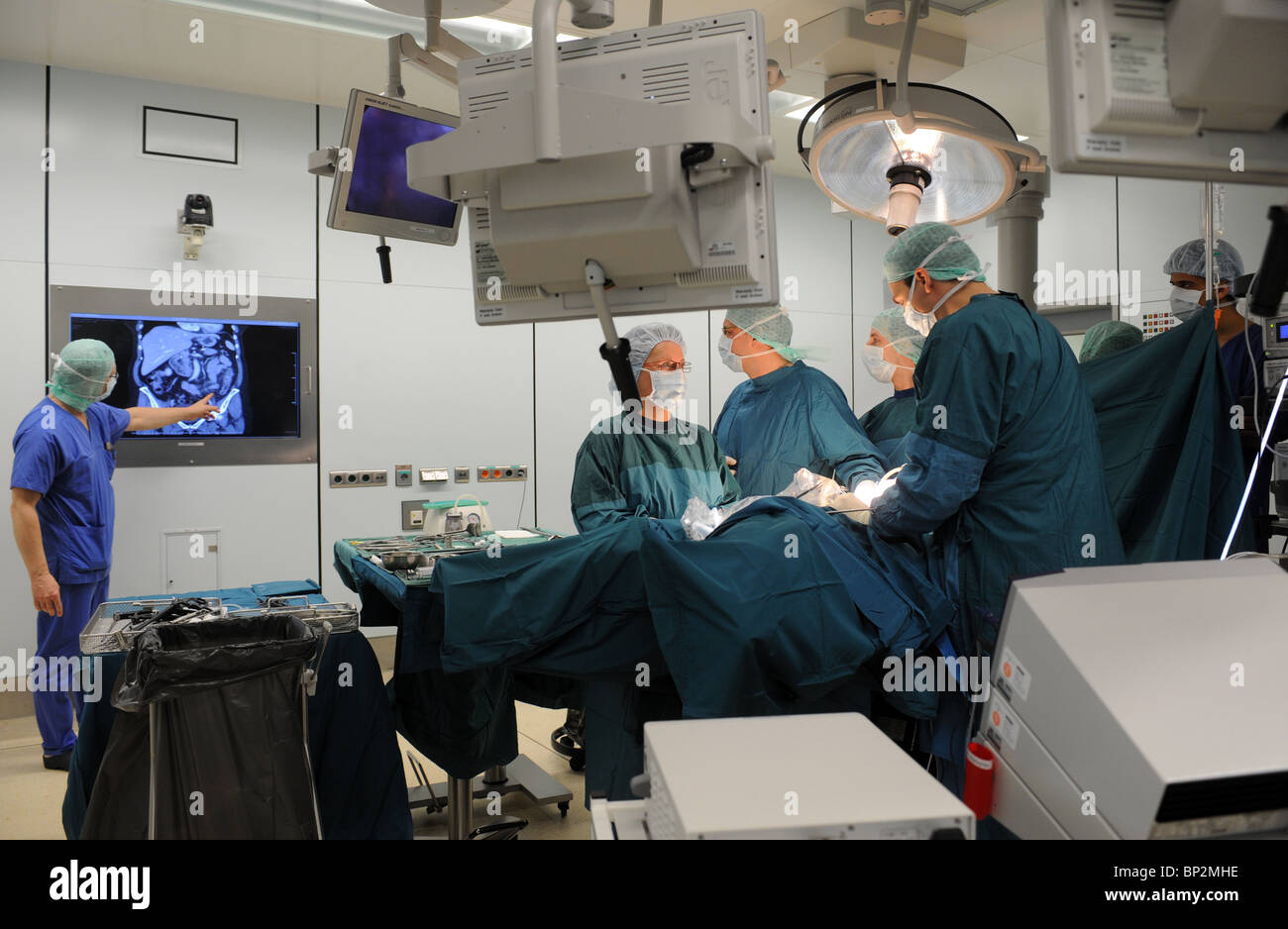 Operating room of the future. Operating room in the emergency hospital in Berlin, Germany Stock Photo