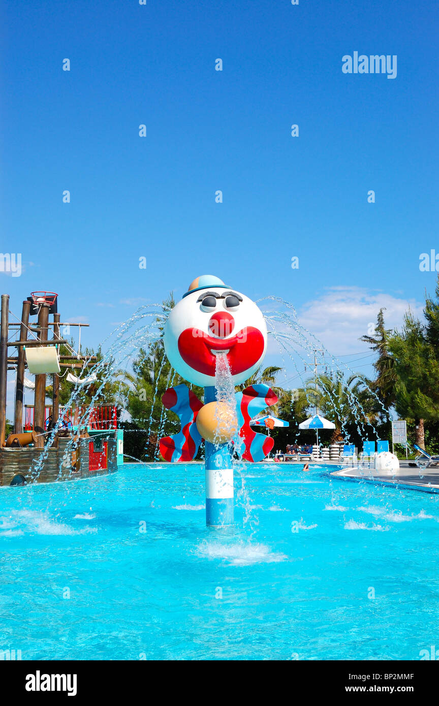 Popular aquapark at Turkish hotel, Antalya, Turkey Stock Photo - Alamy