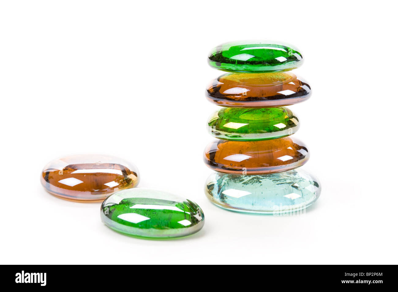 flat round glass beads