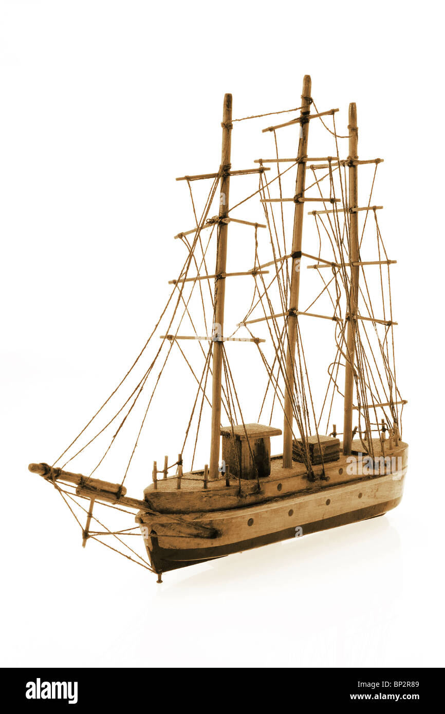 Wooden Antique Tall Ship Stock Photo - Alamy