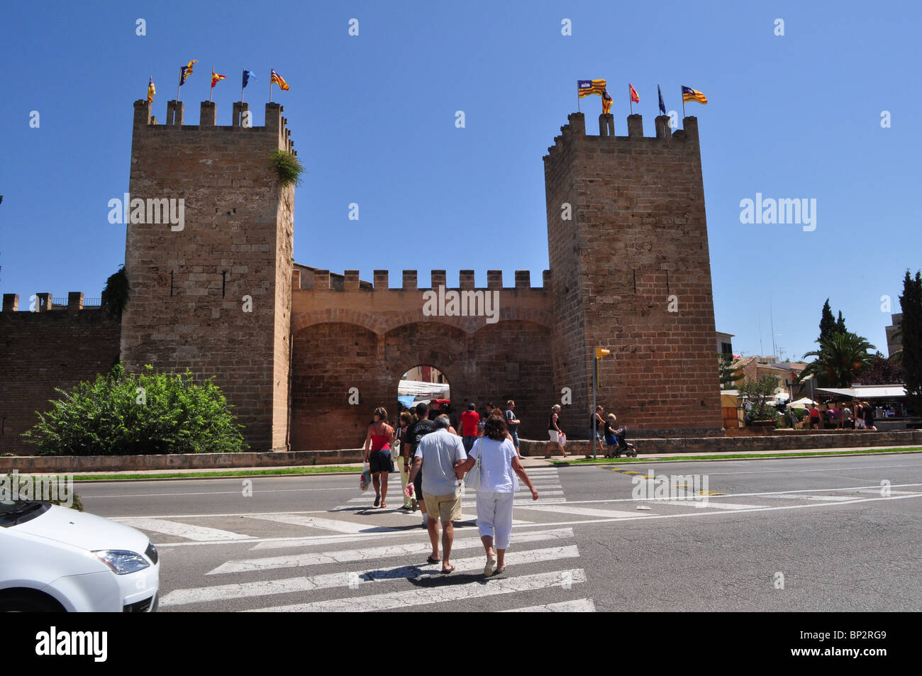 The Old Town in Alcudia, Mallorca Stock Photo Alamy