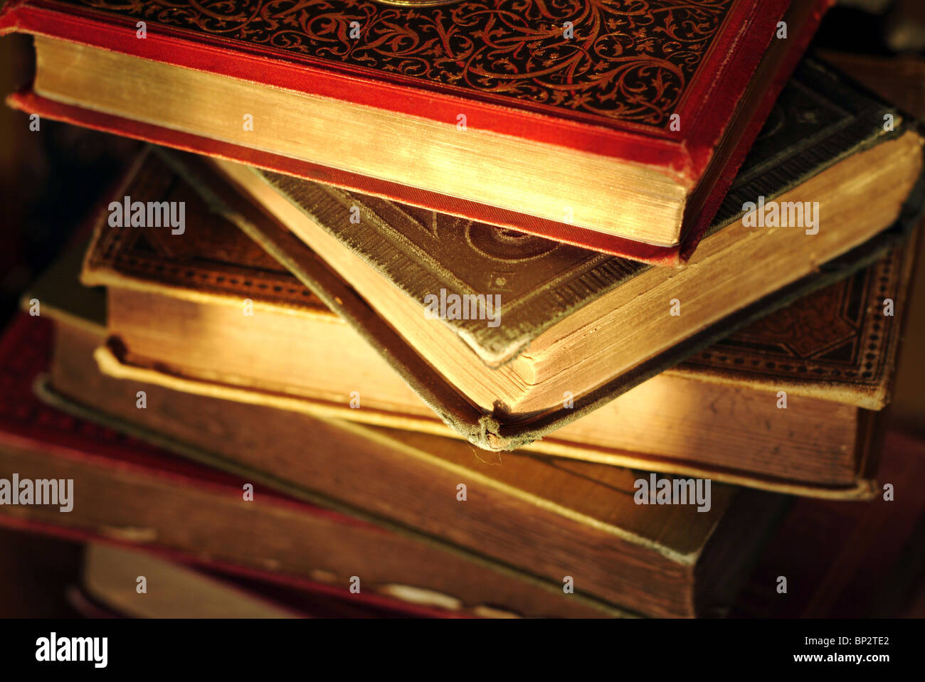 A pile of old books Stock Photo Alamy