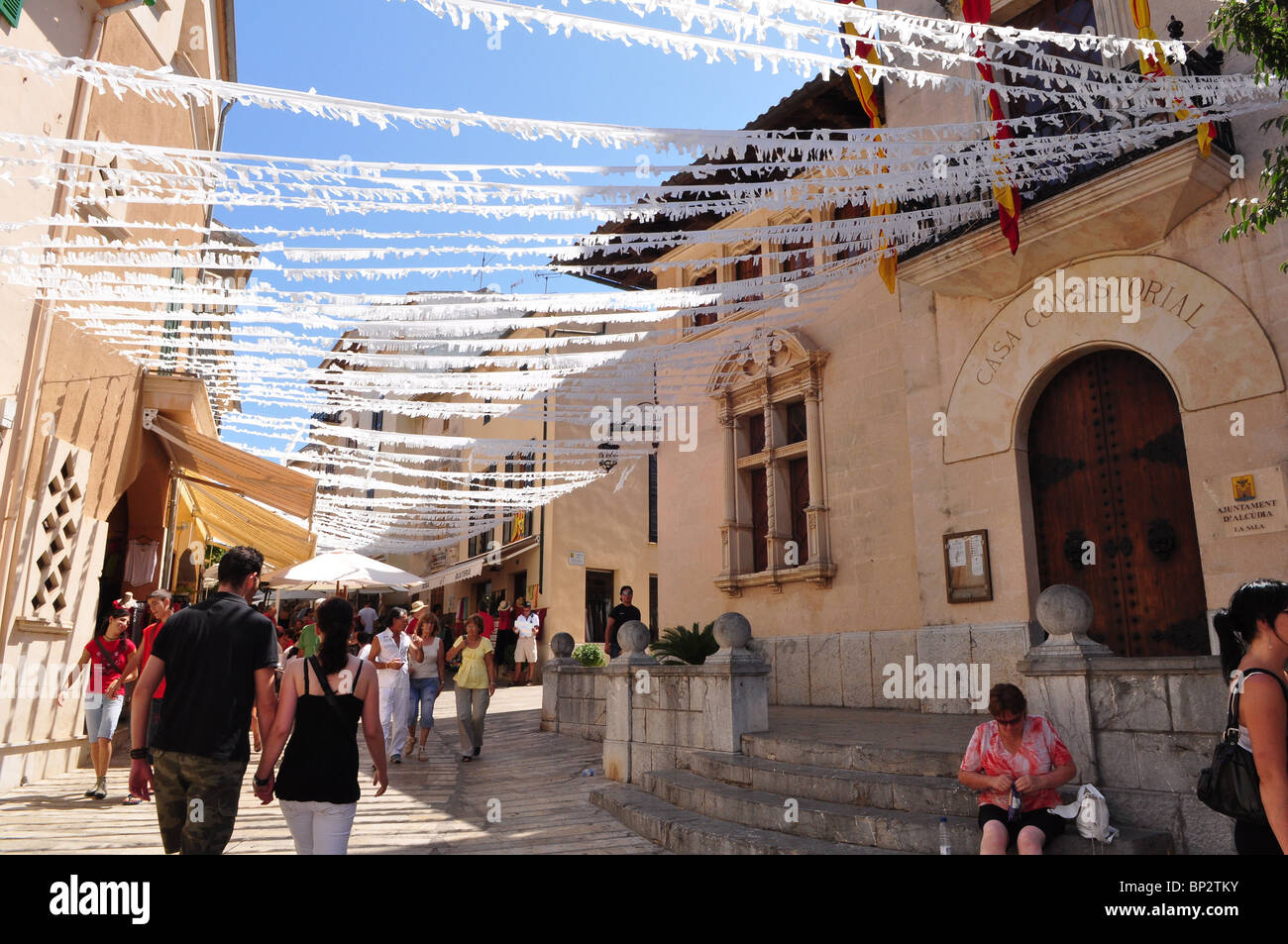 The Old Town in Alcudia, Mallorca Stock Photo Alamy