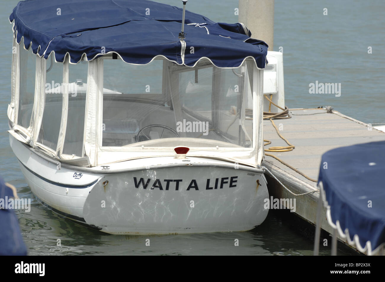 Balboa Island Electric Boats Stock Photo Alamy