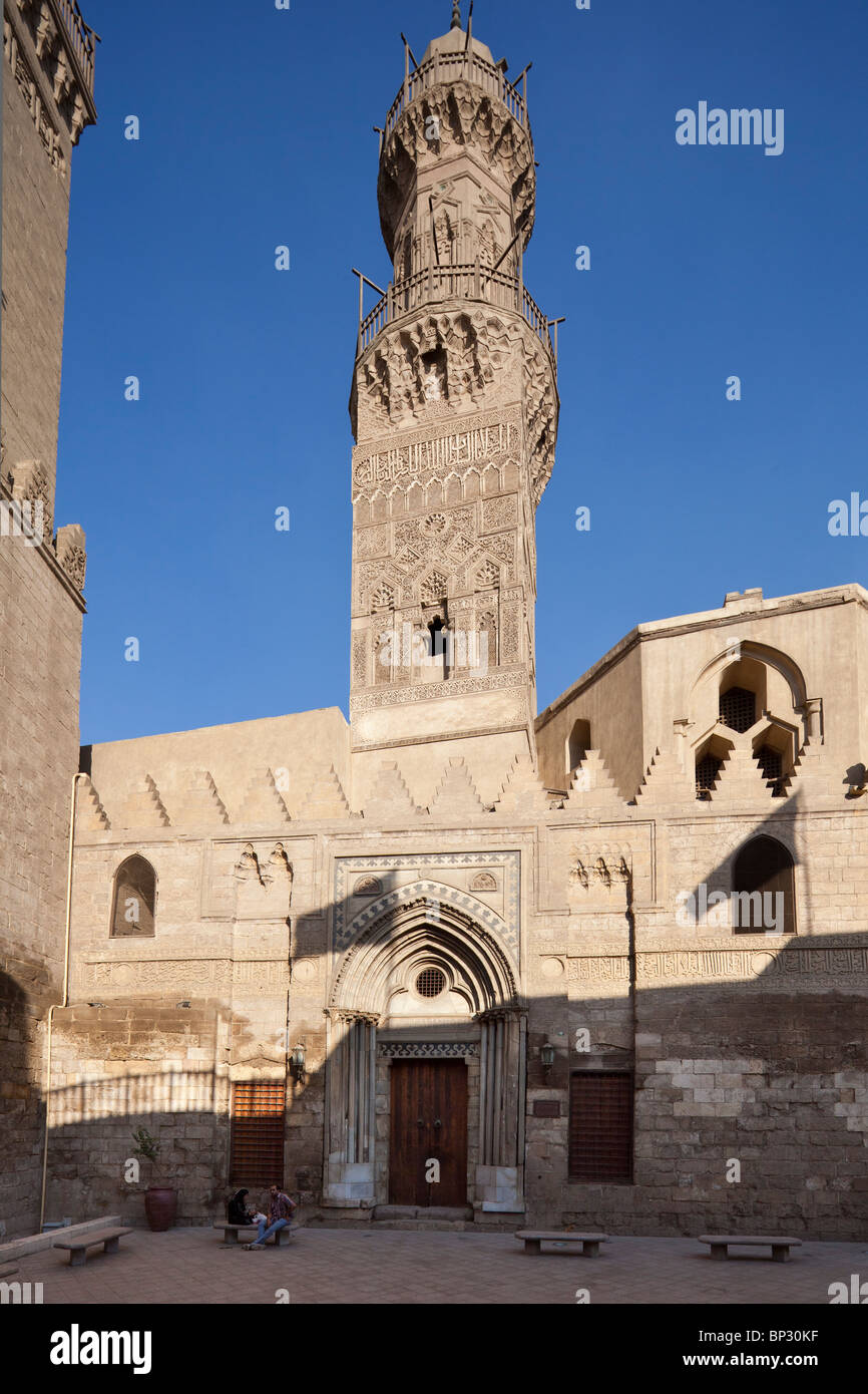 facade of the madrasa of al-Nasir Muhammad, Cairo, Egypt Stock Photo