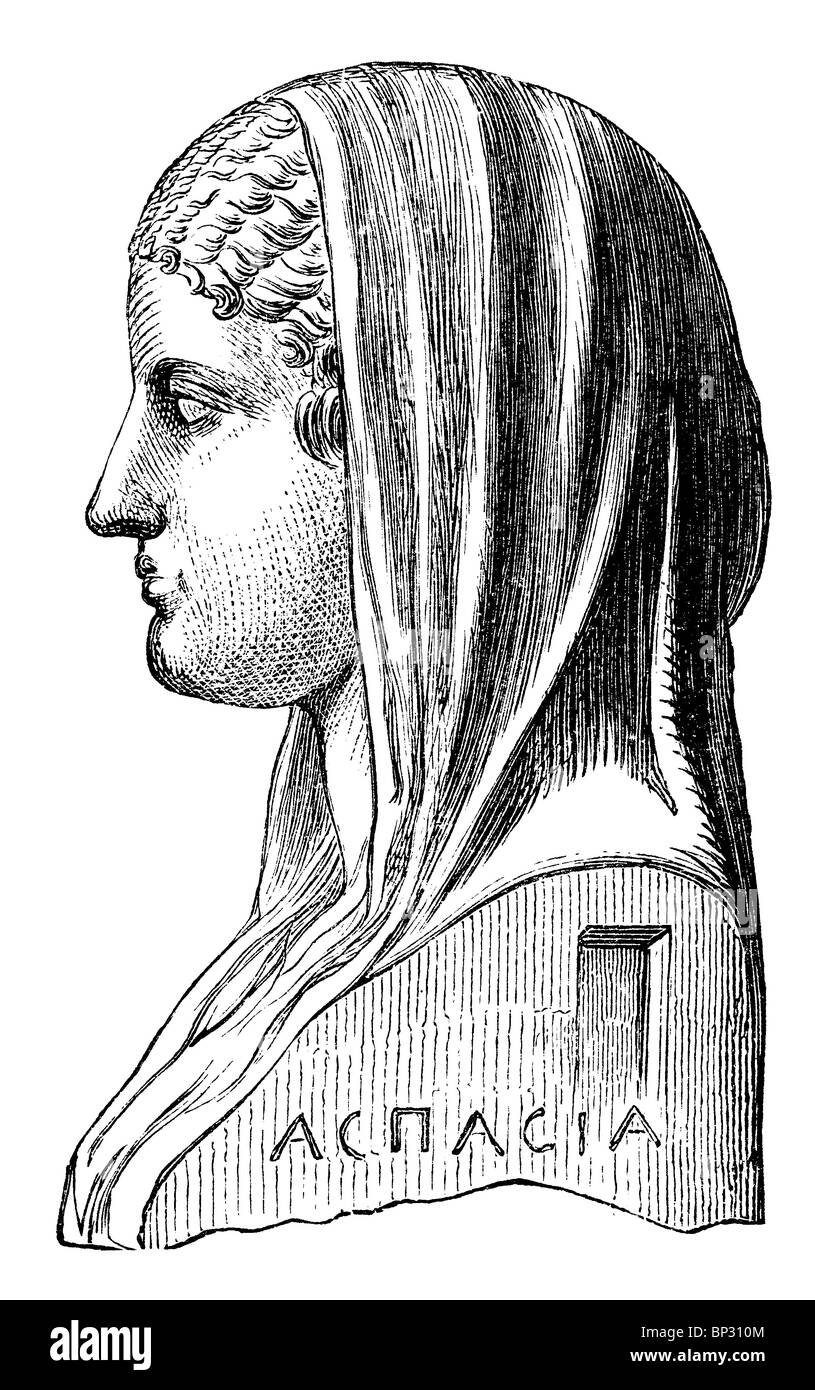 Aspasia (ca. 470 BC – ca. 400 BC), Athenian woman and friend of Pericles Stock Photo