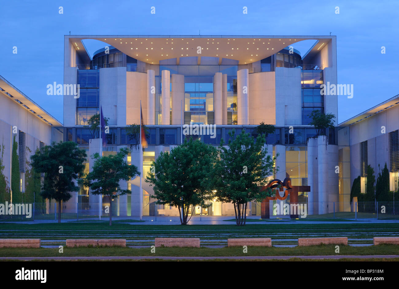 Bundeskanzleramt, Federal Chancellery building, Government District, Tiergarten quarter, Berlin, Germany, Europe Stock Photo