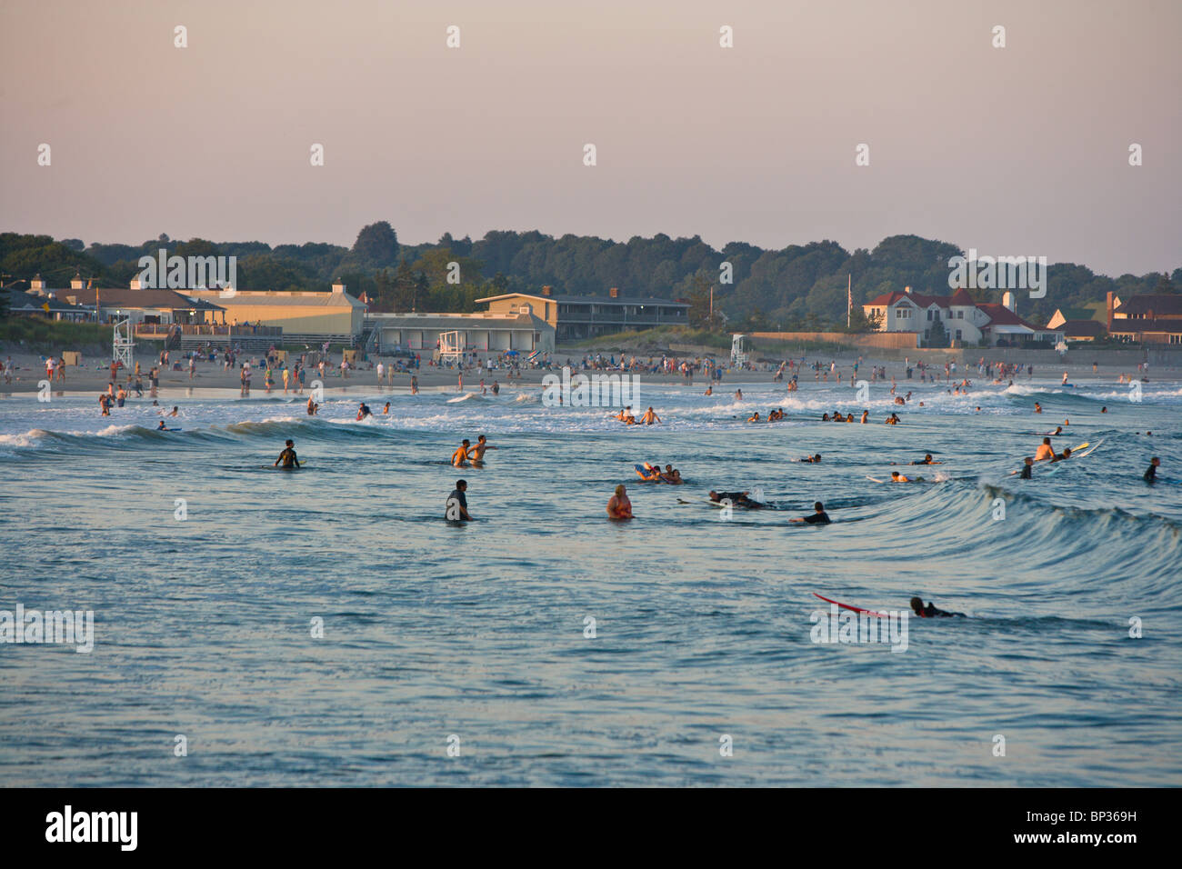 Narragansett Beach Stock Photo Alamy