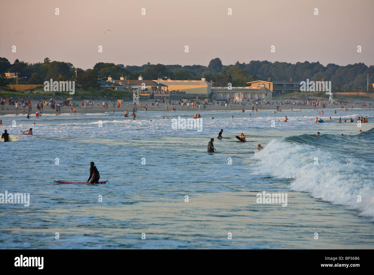 Narragansett Beach Stock Photo Alamy
