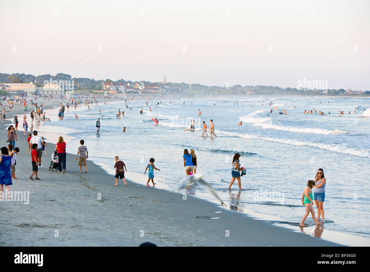 Narragansett Beach Stock Photo Alamy