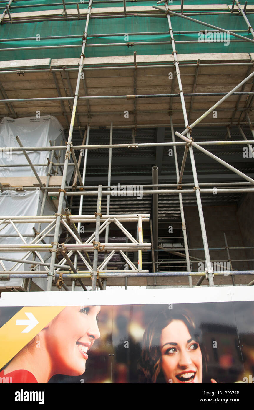 Apartment block under construction Preston city centre, Stock Photo