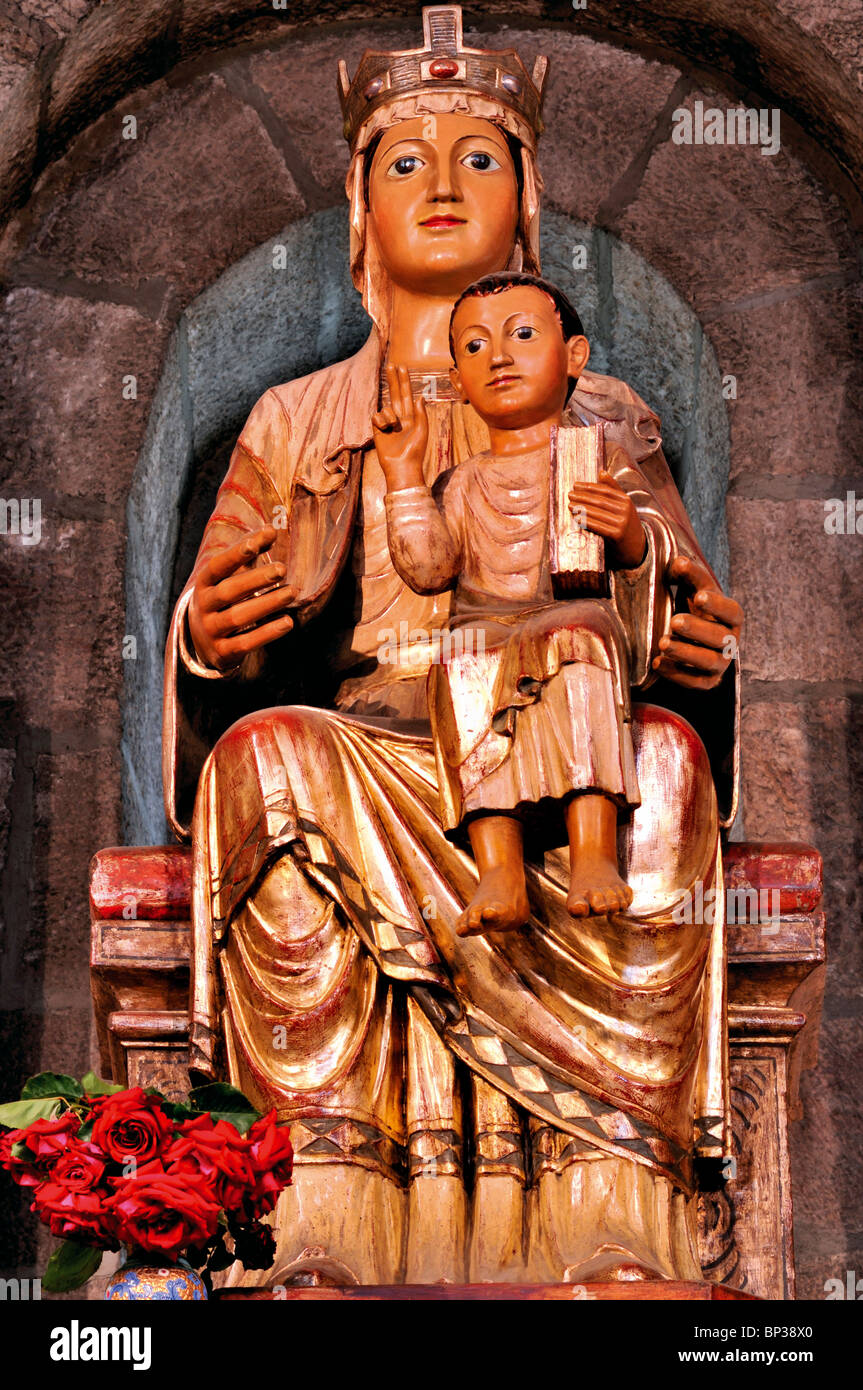 Spain, Navarra: Virgin Santa Maria de Leyre in the Monastery of San  Salvador de Leyre Stock Photo - Alamy