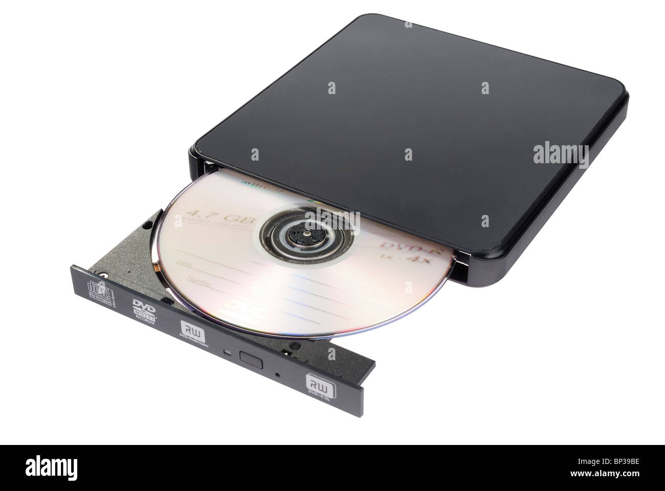Higgins skepsis Learner The DVD and CD-ROM drive Stock Photo - Alamy
