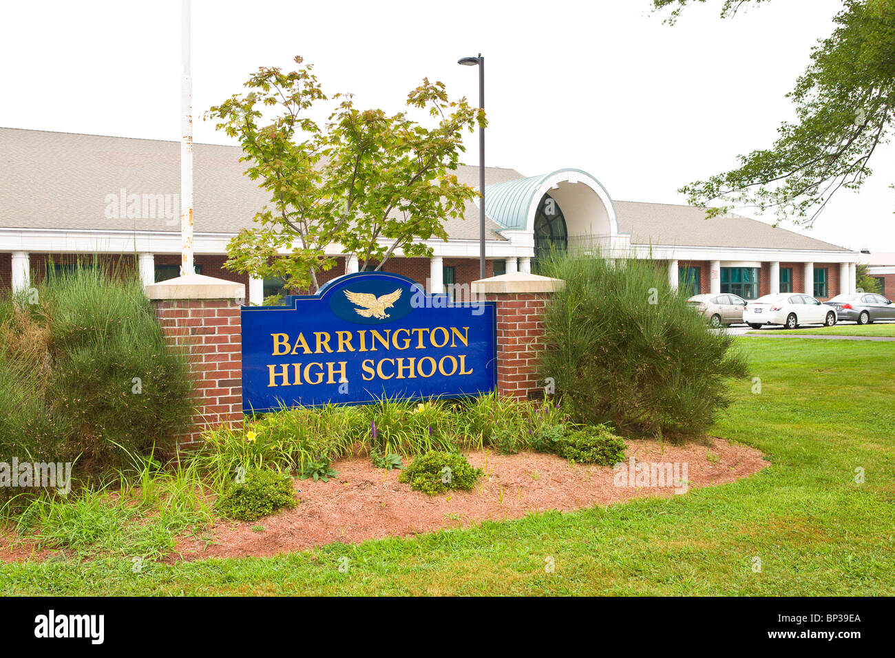 Outside of Barrington High School Stock Photo Alamy