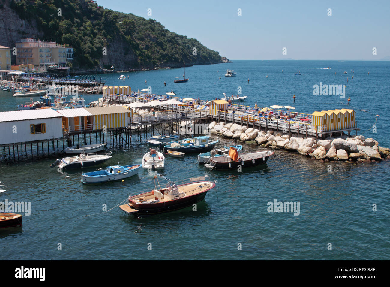 Marina Grande Harbour Sorrento Italy Stock Photo Alamy