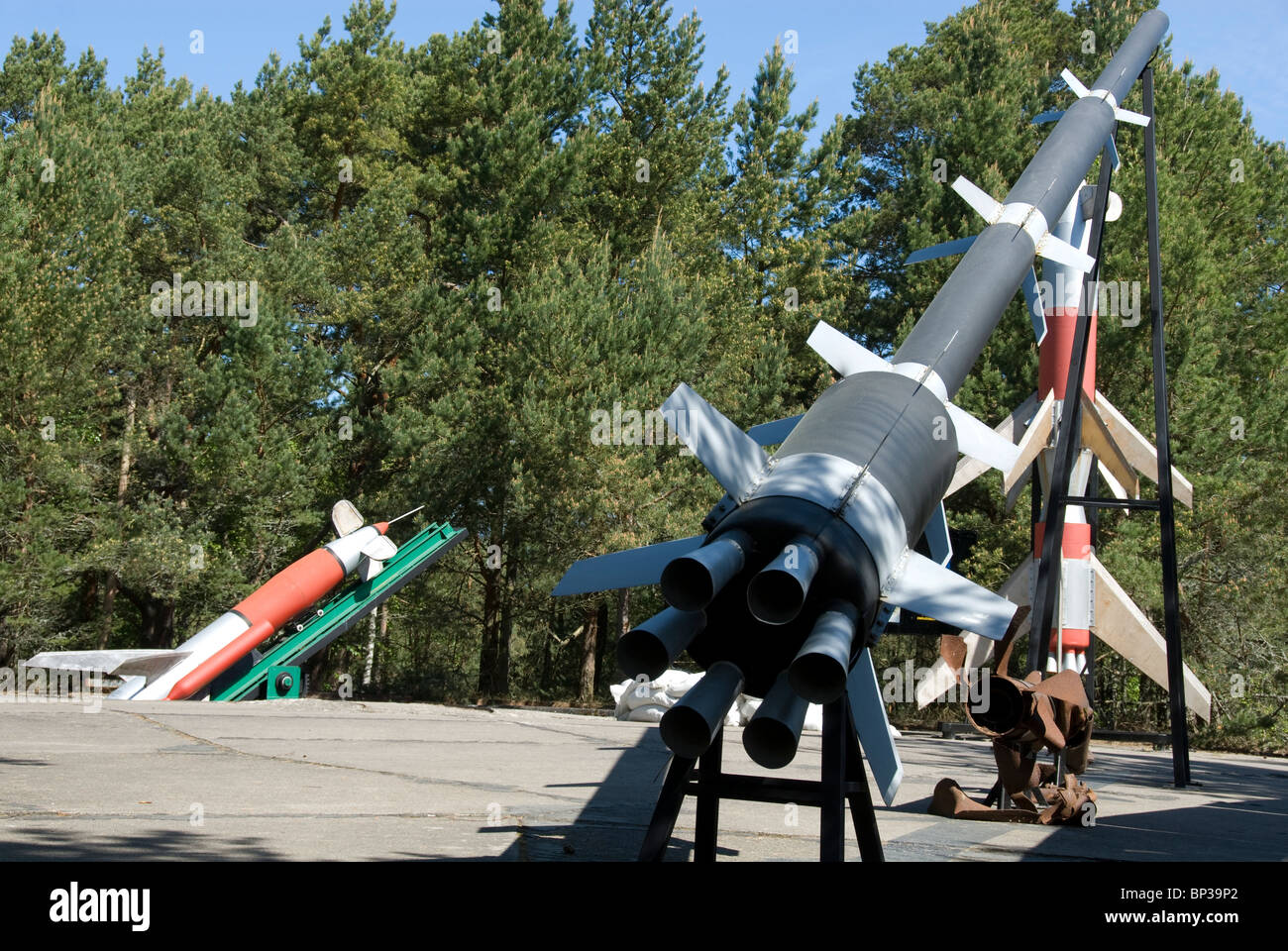 Missiles, Łeba, Pomerania, Poland Stock Photo
