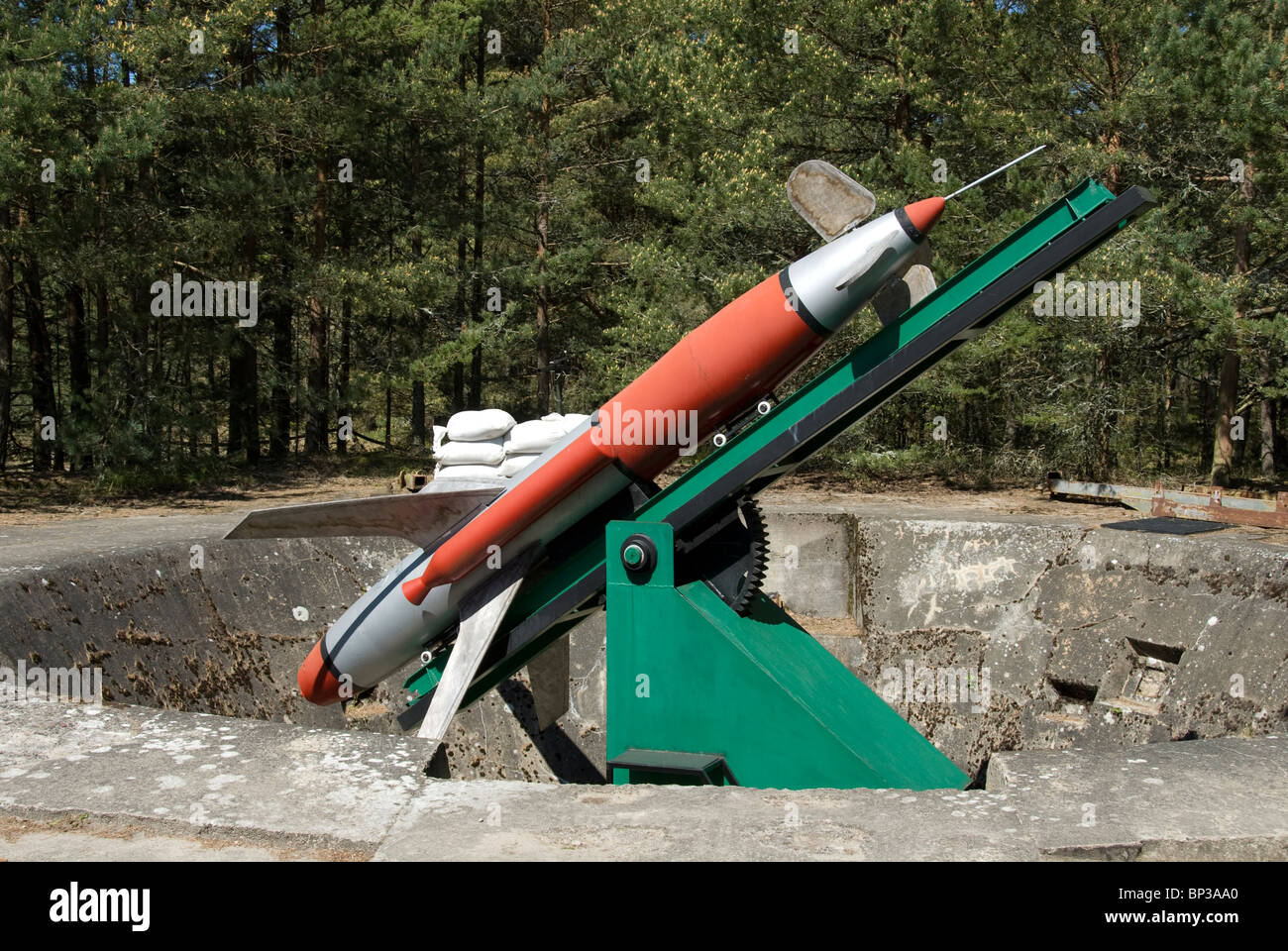 Missile, Łeba, Pomerania, Poland Stock Photo